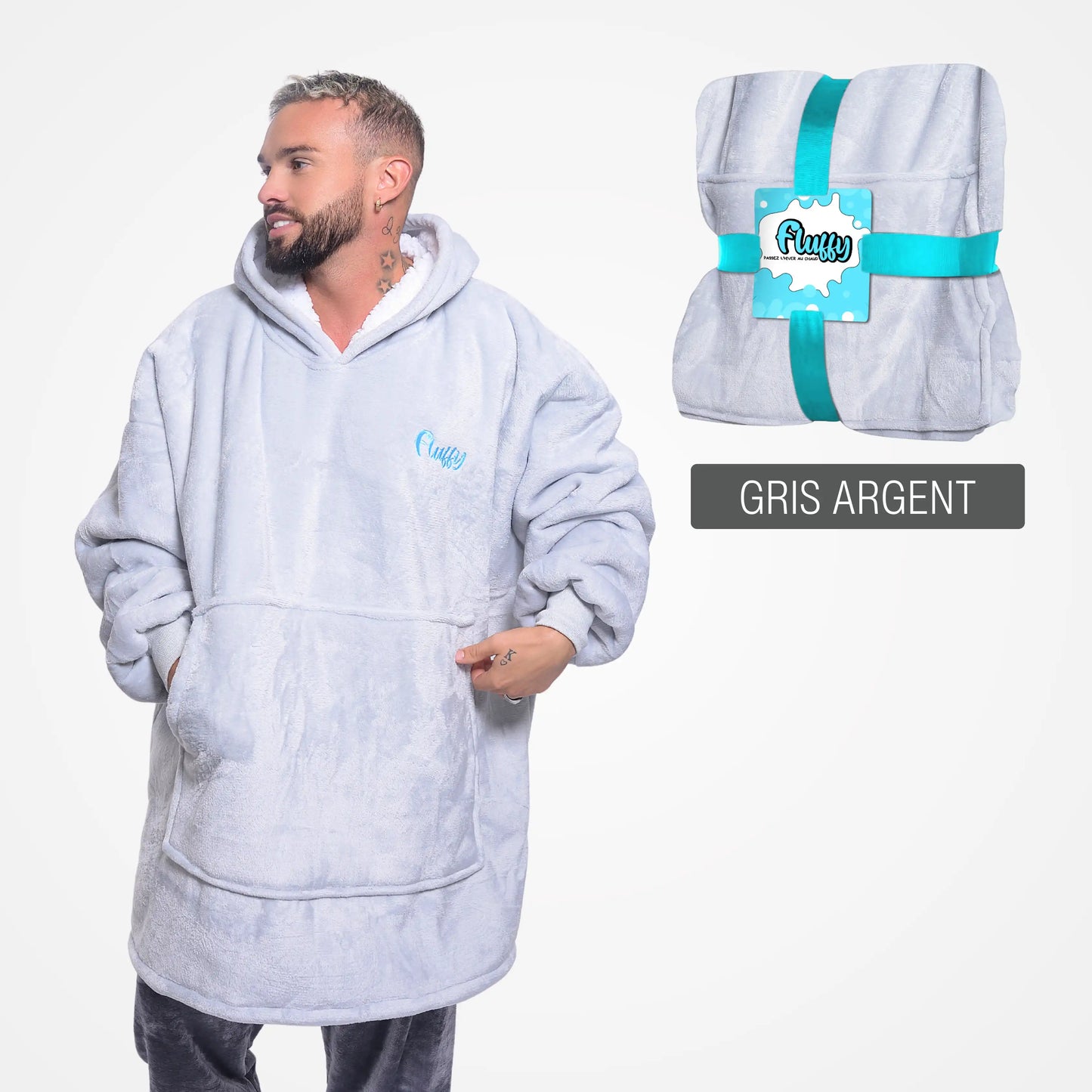 Fluffy Gris Argent