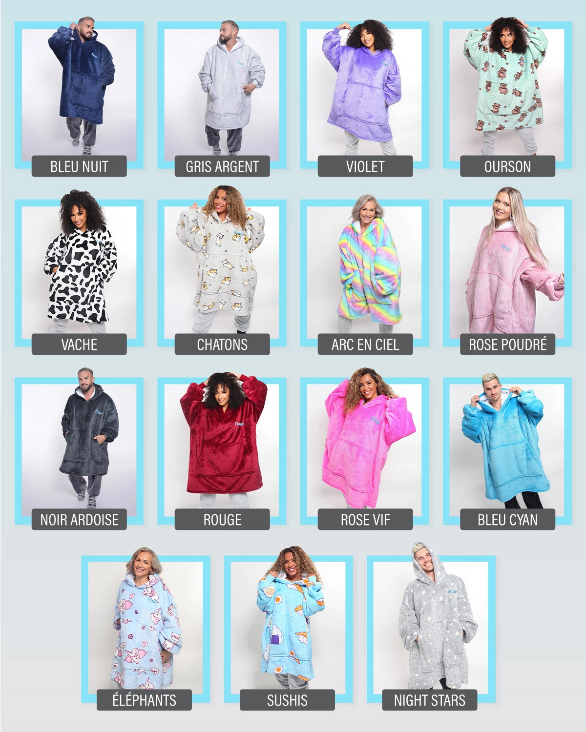 Fluffy Bleu Nuit - DUO